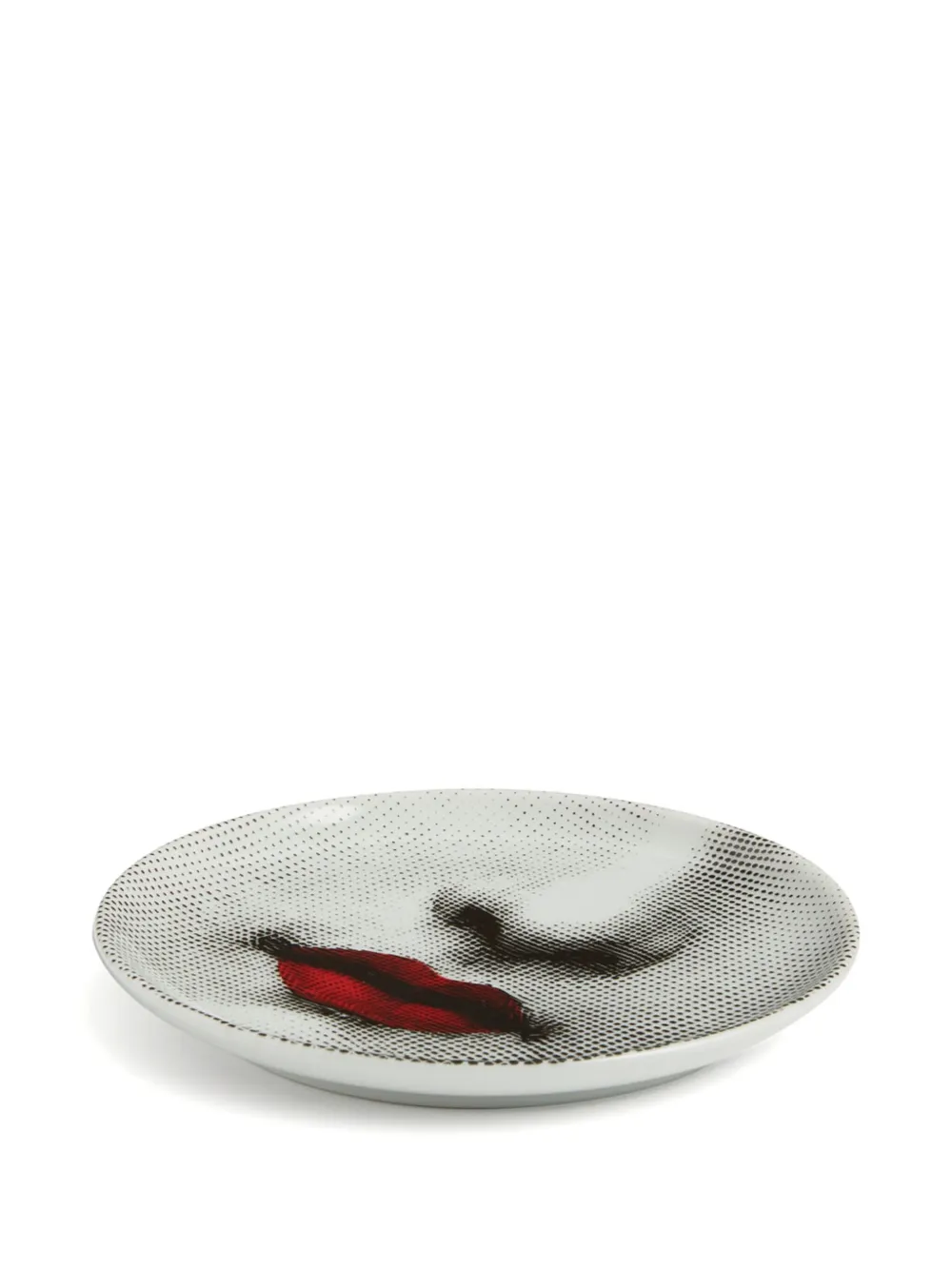 Fornasetti Tema e Variazioni n.397 Red Lips coaster (10cm) | Decorative Trays & Plates | Image 2
