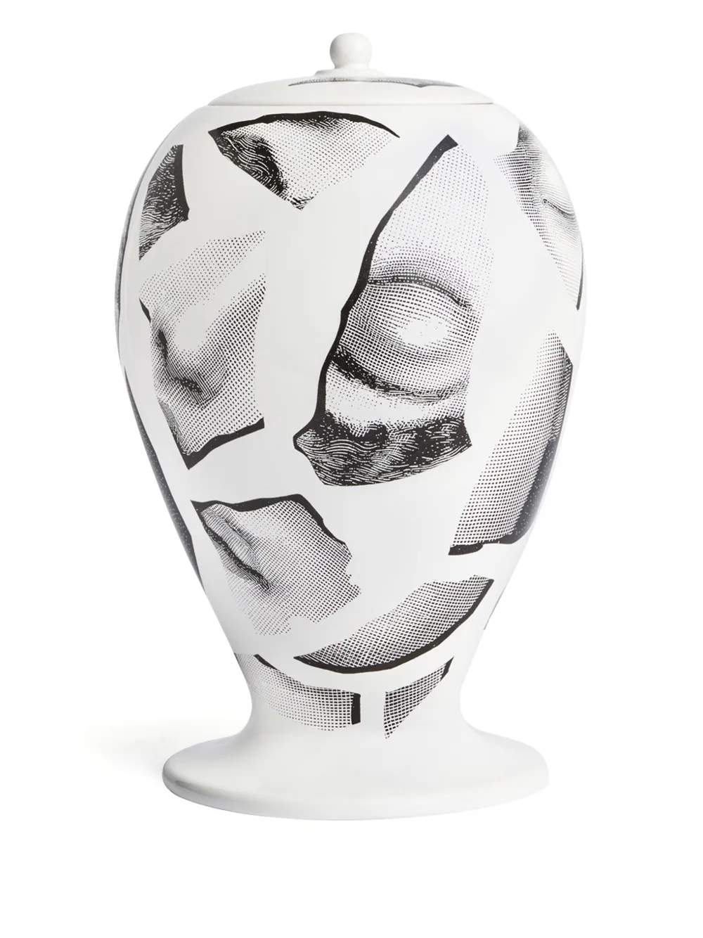 Fornasetti Cocci Vase (30cm X 15cm) In White