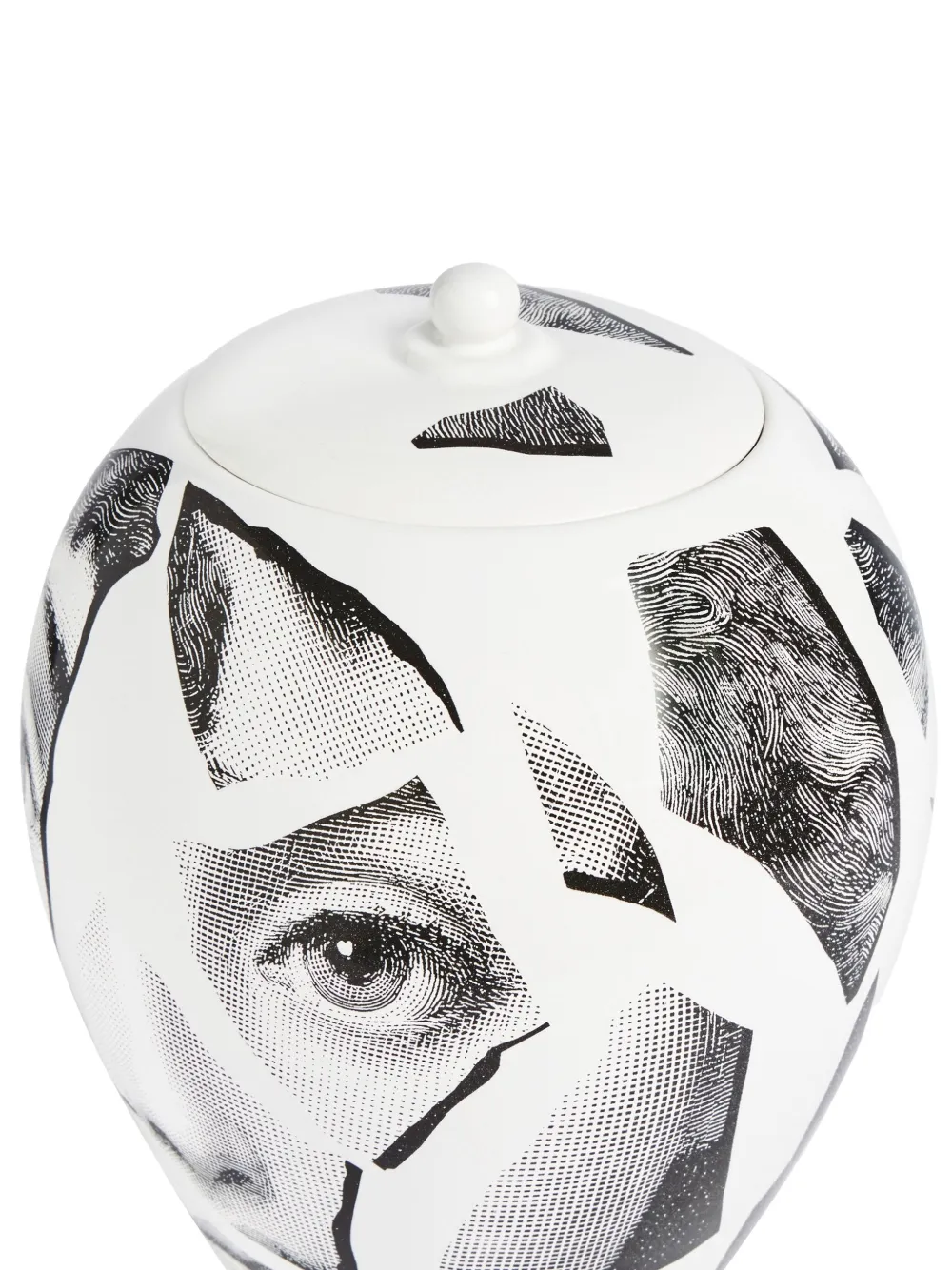 Fornasetti Cocci Vase (30cm X 15cm) In White