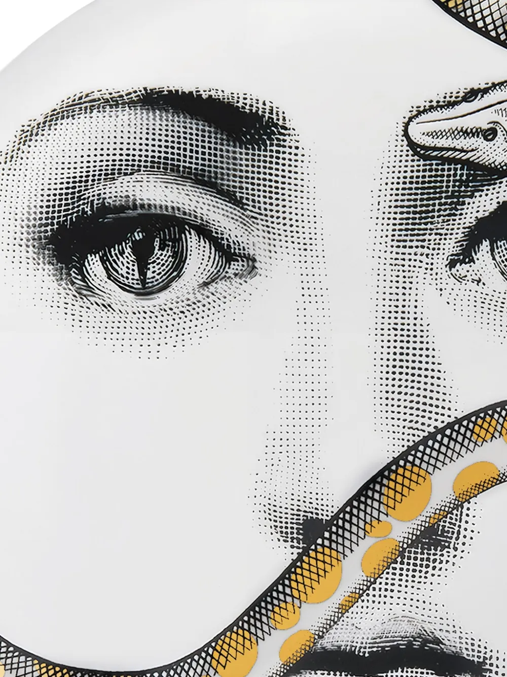 Fornasetti Tema E Variazioni N.409 Wall Plate (26cm) In White