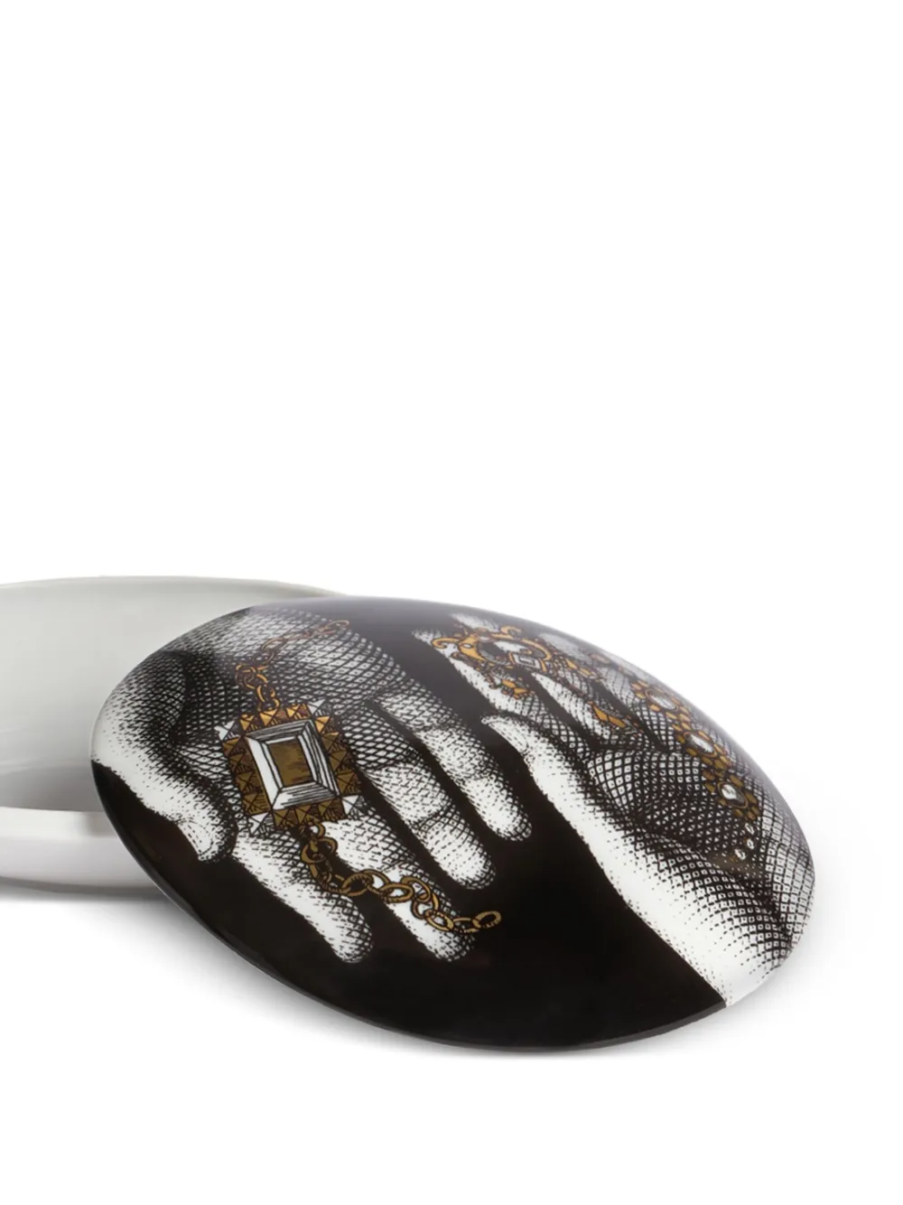 Fornasetti Mano con Gioielli ボックス 10.5cm - ブラック Fornasetti Mano con Gioielli ボックス 10.5cm - ブラック