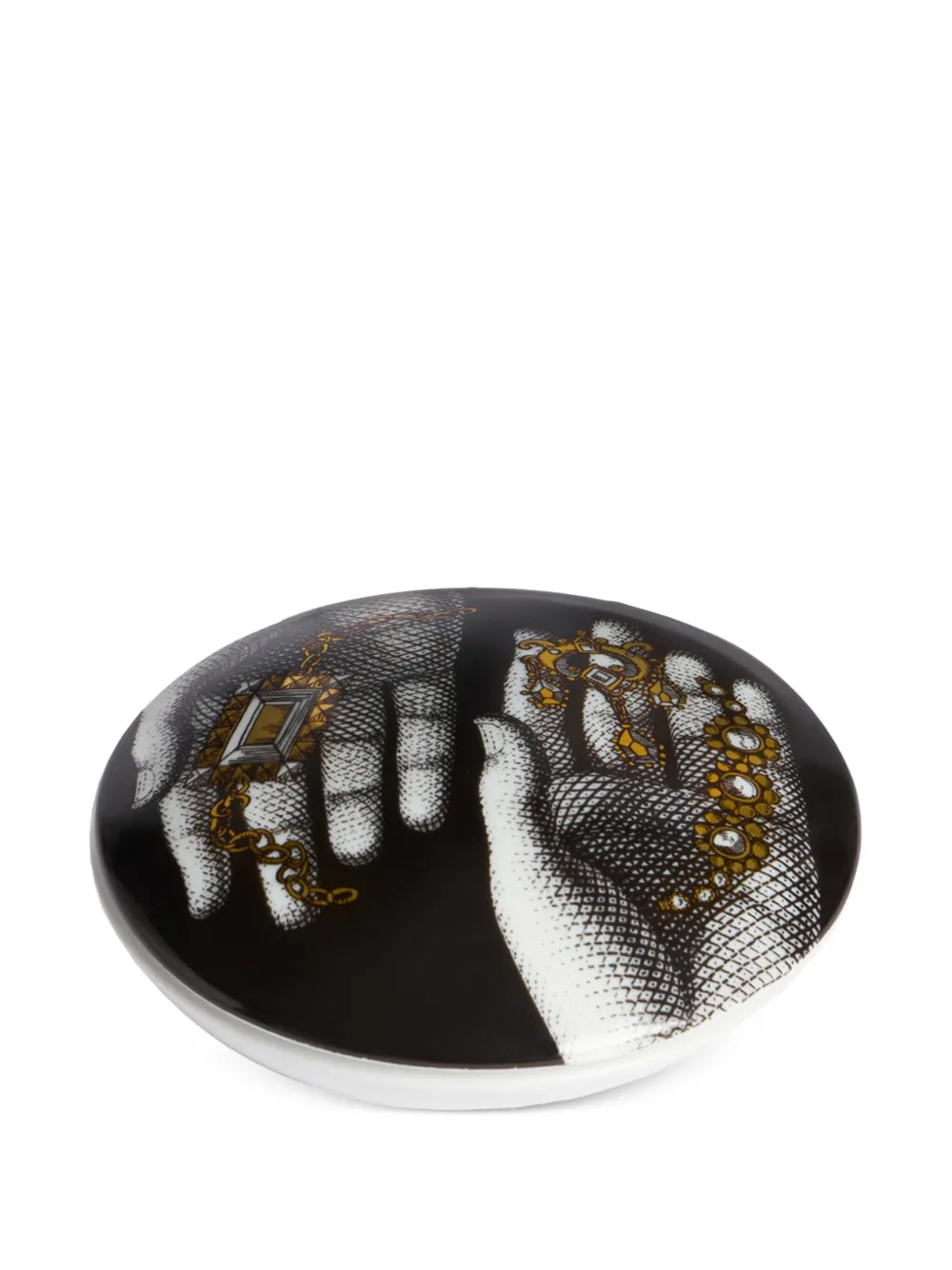 Fornasetti Mano Con Gioielli Box (10.5cm) In Black