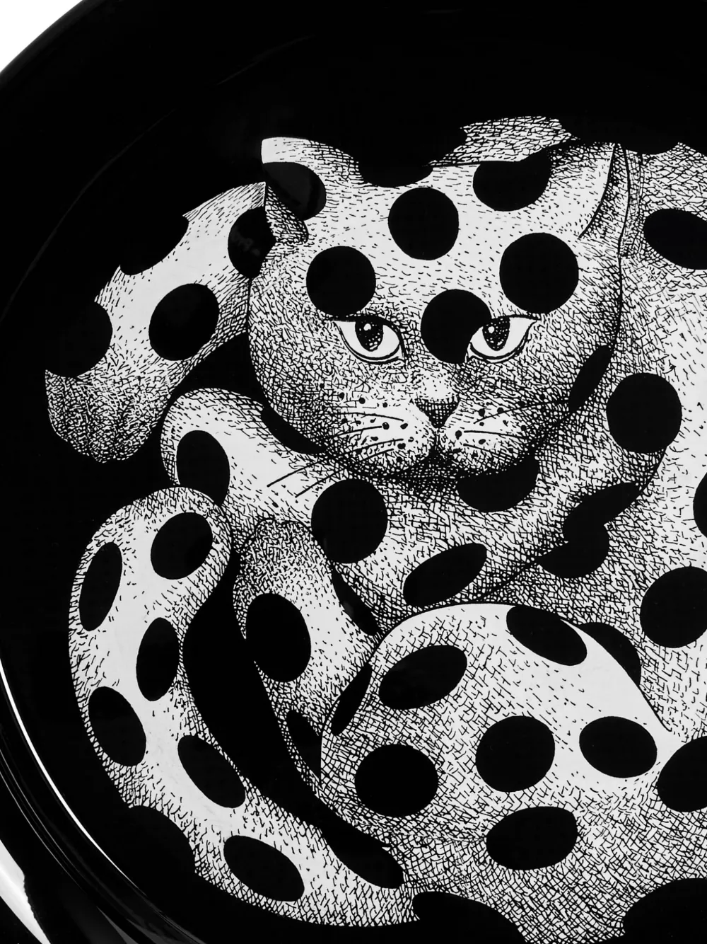 Fornasetti Serving And Trays Black In Black
