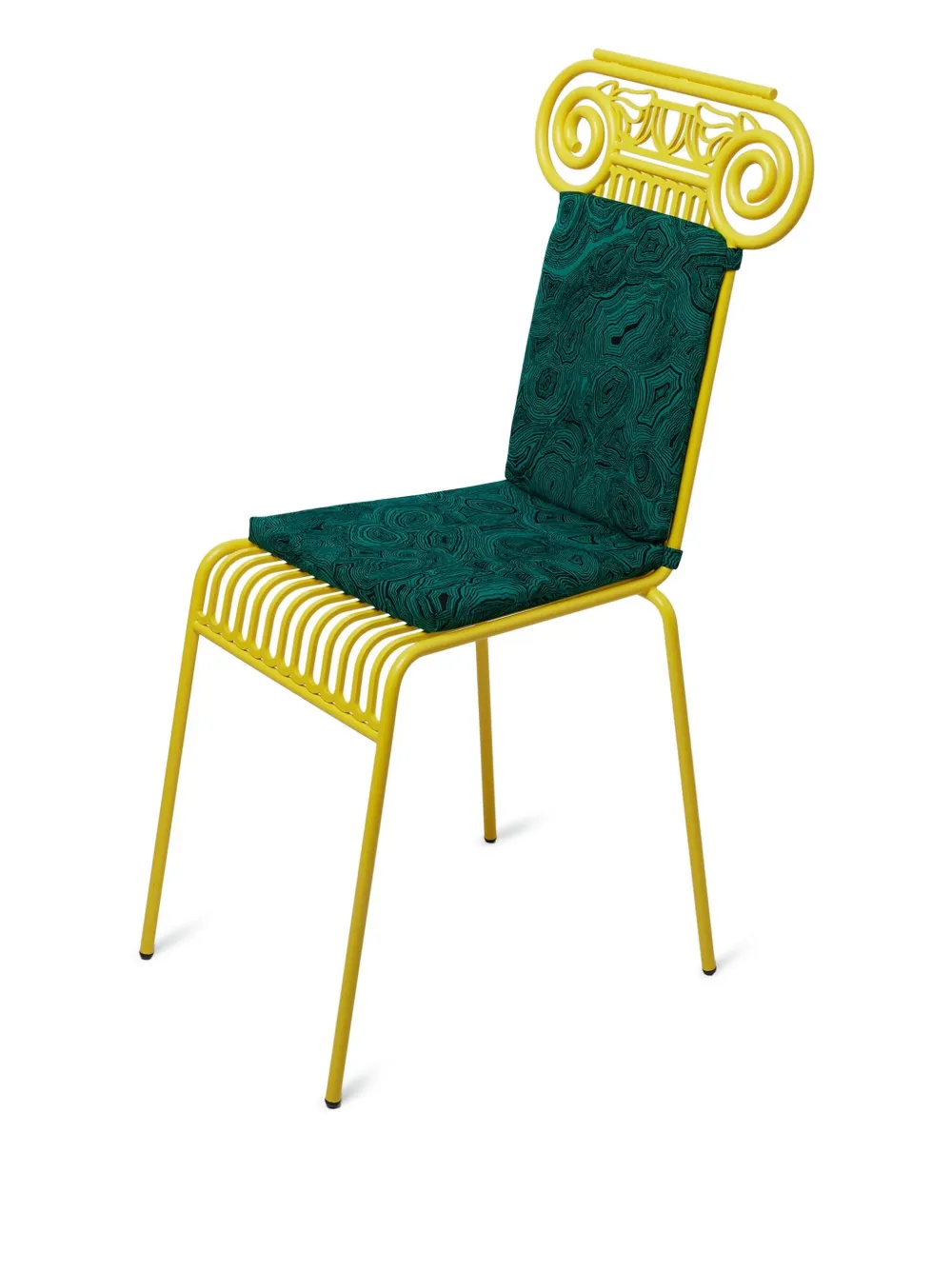 Fornasetti Outdoor Cushion Malachite For Chair Capitellum In Green