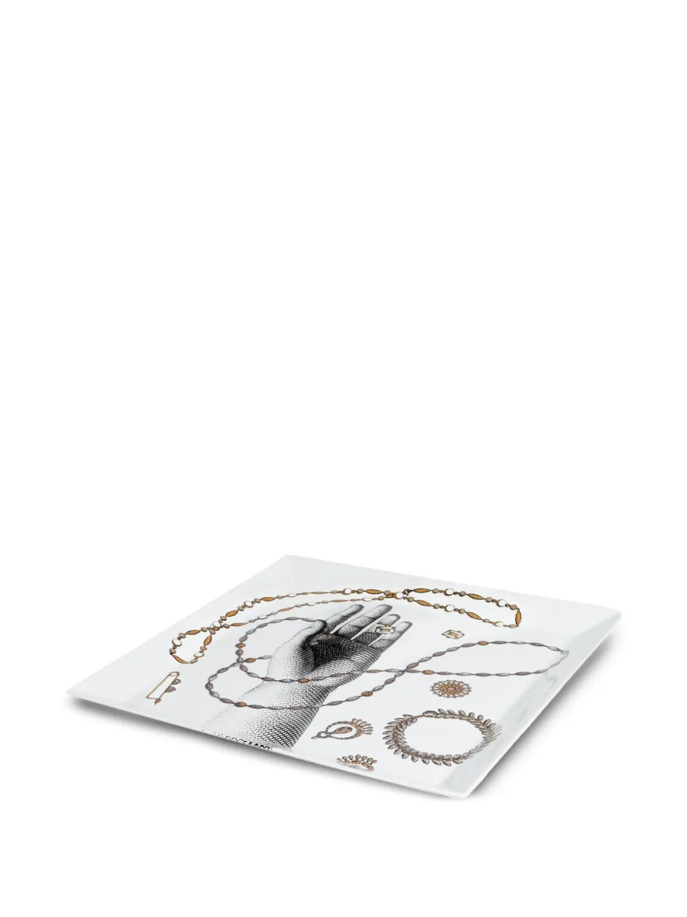 Fornasetti Mano e Gioielli square tray | Decorative Trays & Plates | Image 2