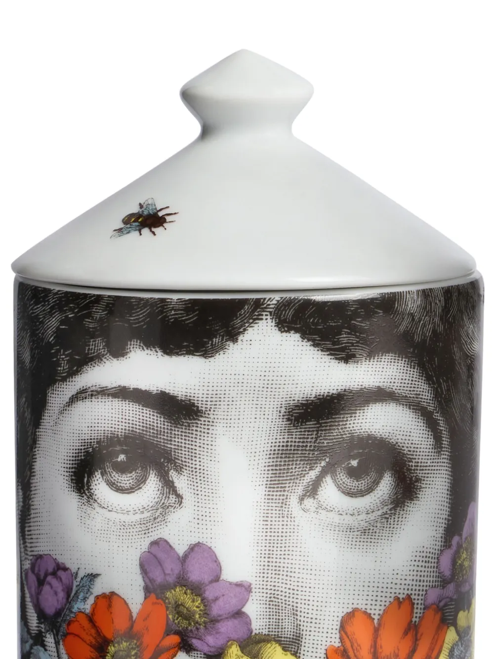 Fornasetti Se Poi Tra I Fiori Decor "giardino Segreto" Candle (310g) In White
