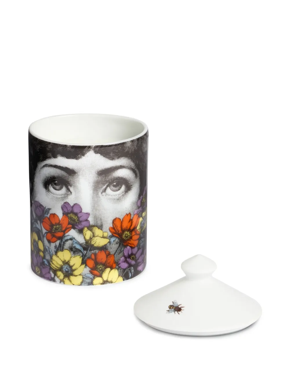 Fornasetti Se Poi Tra I Fiori Decor "giardino Segreto" Candle (310g) In White