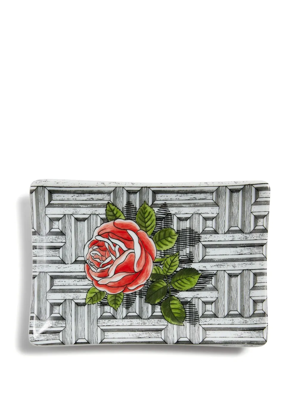 Fornasetti Musciarabia con Rose ashtray (15.4cm x 10.6cm) | White | Image 1