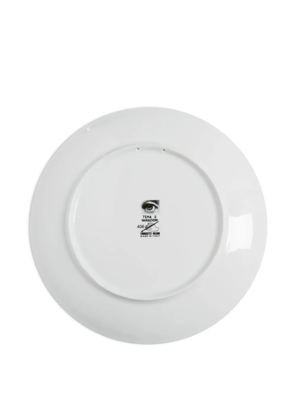 Fornasetti Tema E Variazioni N.406 Wall Plate (26cm) In Black