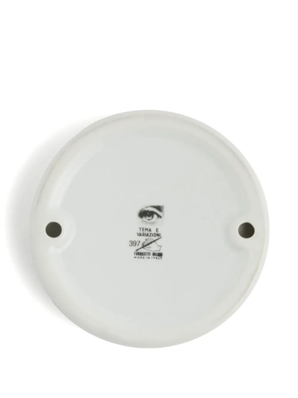 Fornasetti Tema E Variazioni N.397 Red Lips Ashtray (13cm) In White