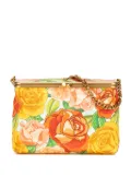 Saint Laurent Pre-Owned 2022 Medium Silk Floral Print Sac Charniere Bag shoulder bag - Yellow