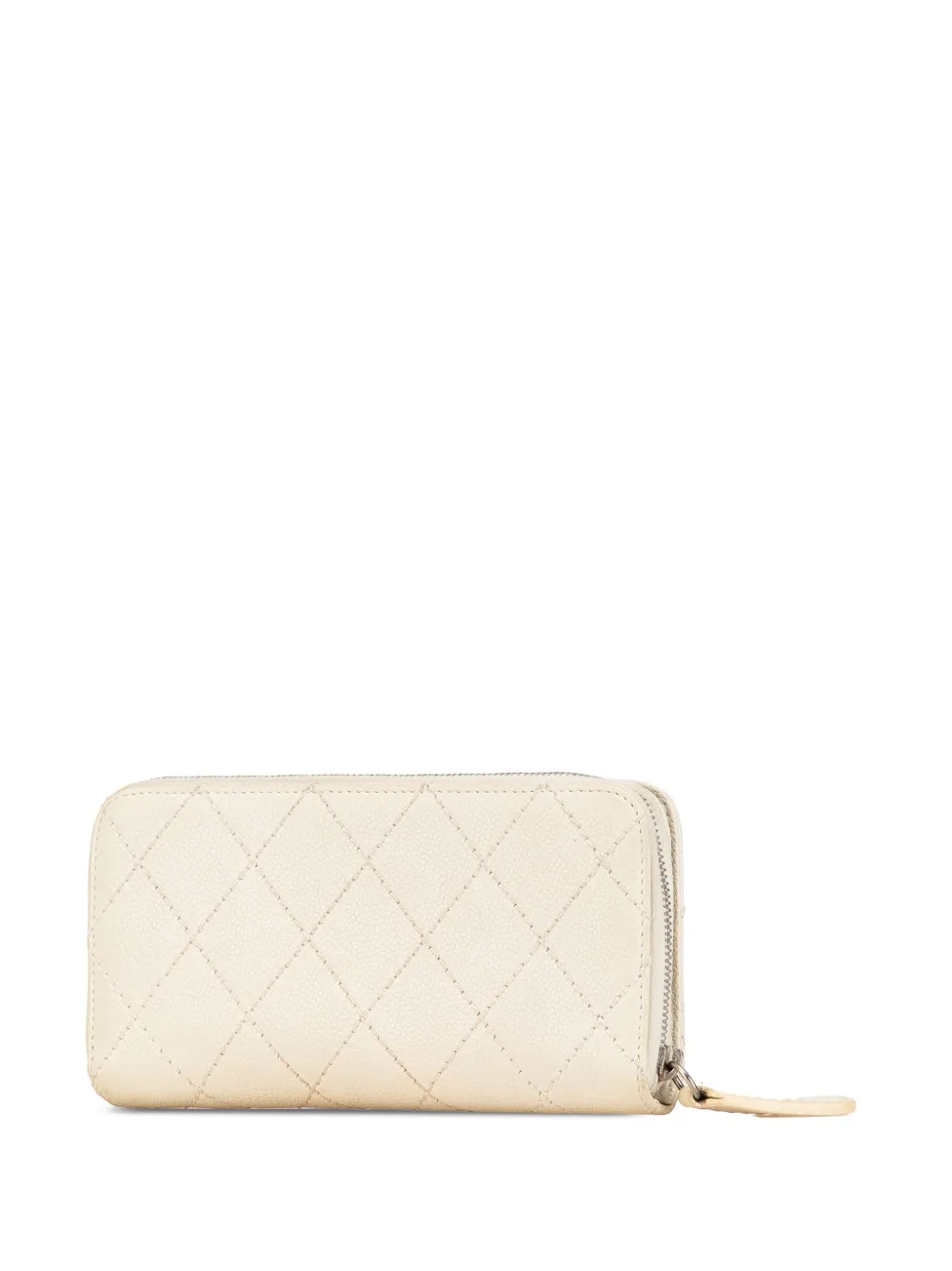 CHANEL Pre-Owned cartera CC Quilted Caviar Zip Around Wallet 2005-2006 | Image 2