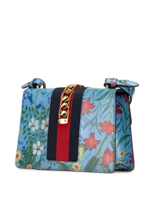 Gucci Pre-Owned 2000-2015 Small Leather Flora Sylvie satchel 9XLZM77XUOK2LOEG - 1