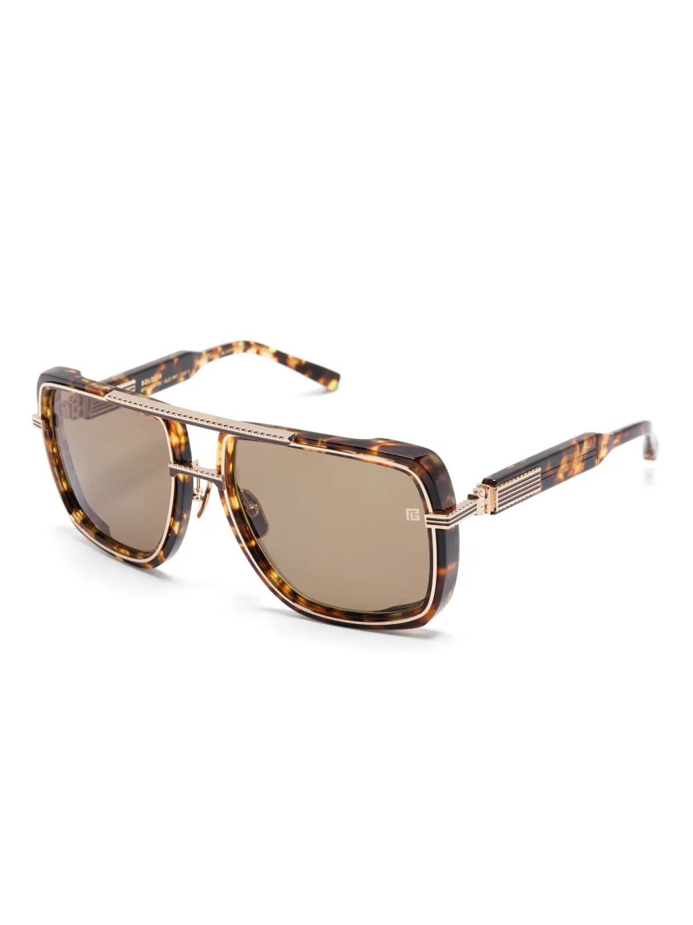 Balmain Eyewear Soldier sunglasses - Bruin