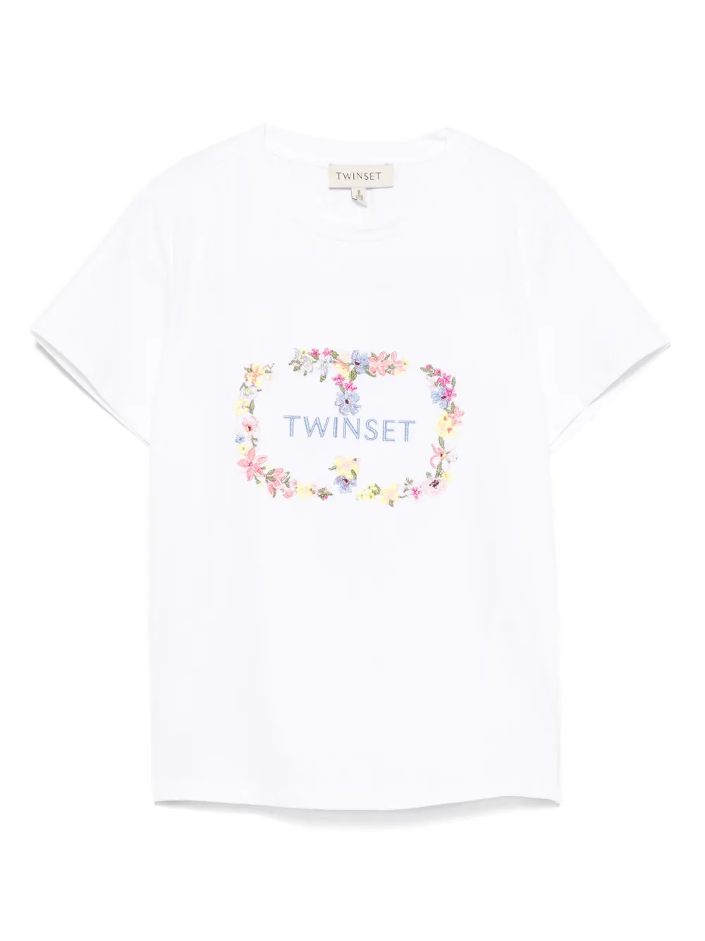 TWINSET Kids T-shirt met geborduurd logo Wit
