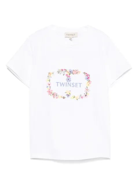 TWINSET Kids logo-embroidered T-shirt