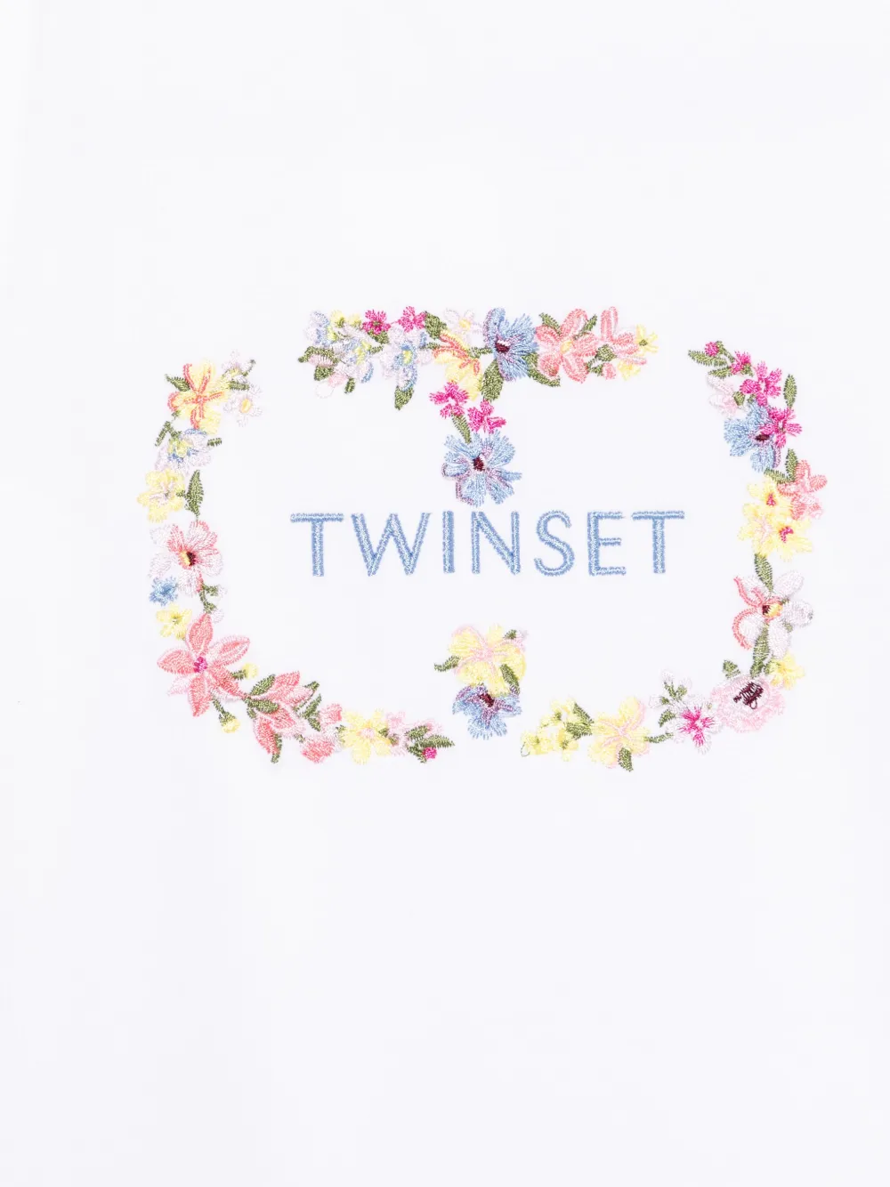TWINSET Kids T-shirt met geborduurd logo Wit