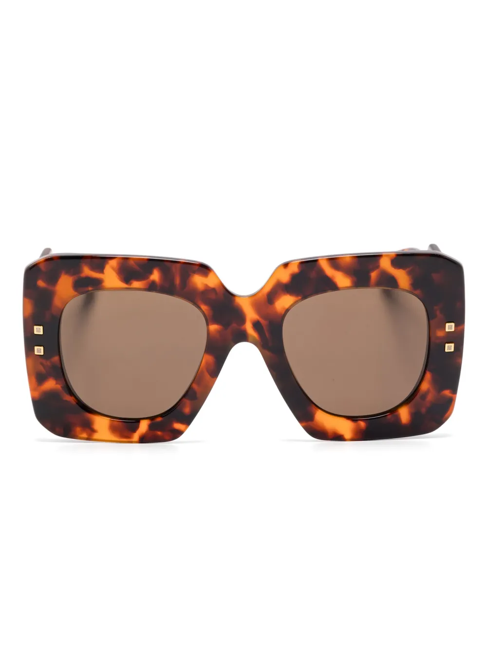 Balmain Eyewear Bril met oversized montuur Bruin