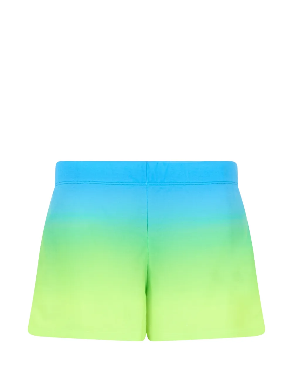 Moschino gradient-effect logo-print shorts Groen