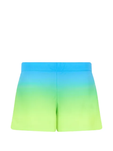 Moschino gradient-effect logo-print shorts