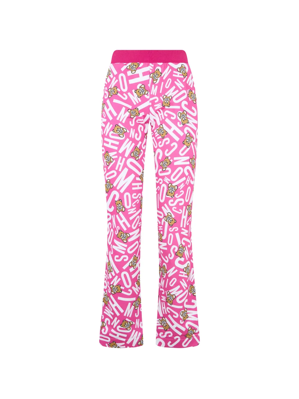 Moschino logo-print Teddy Bear trousers - Rosa