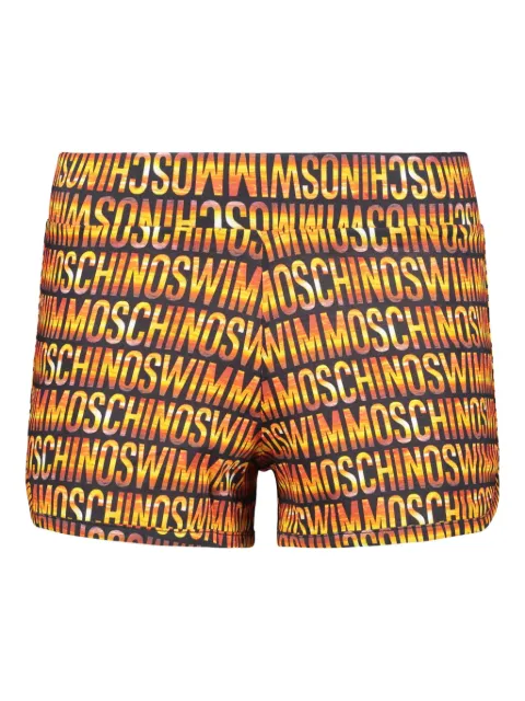 Moschino logo-pattern shorts