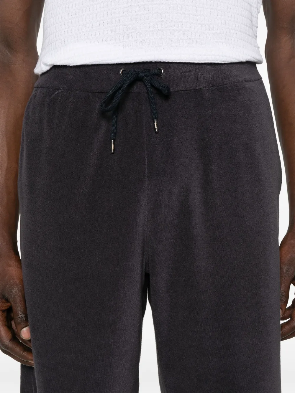 Herno Terry-cloth Shorts In Grey