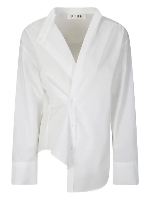 Róhe twisted-front shirt