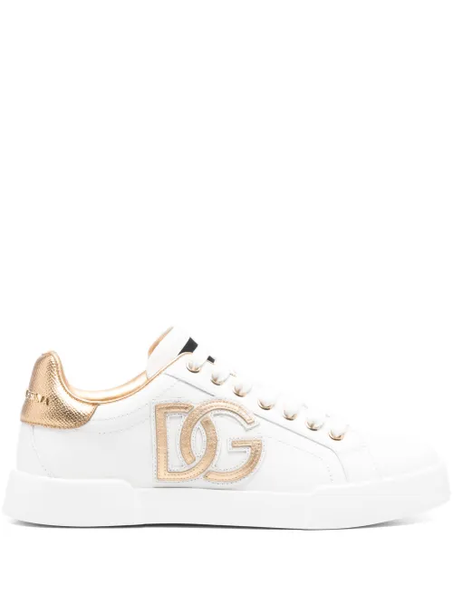 Baskets DG à patch logo - Dolce & Gabbana - Modalova