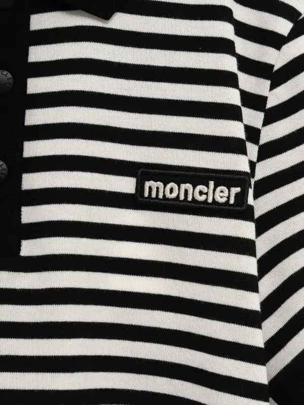 Moncler ストライプ ポロシャツ | ブラック | FARFETCH JP