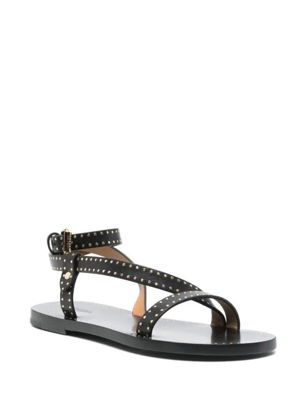 サンダル・ミュール ISABEL MARANT Baem studded leather sandals ISABEL MARANT Baem Studded Leather Sandals | endource