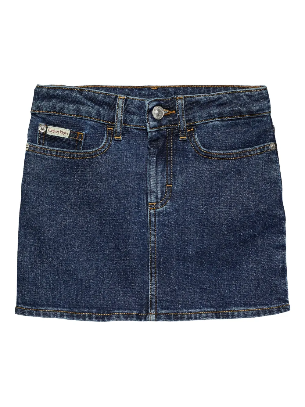 Calvin Klein Kids Spijkerrok met trekkoord Blauw