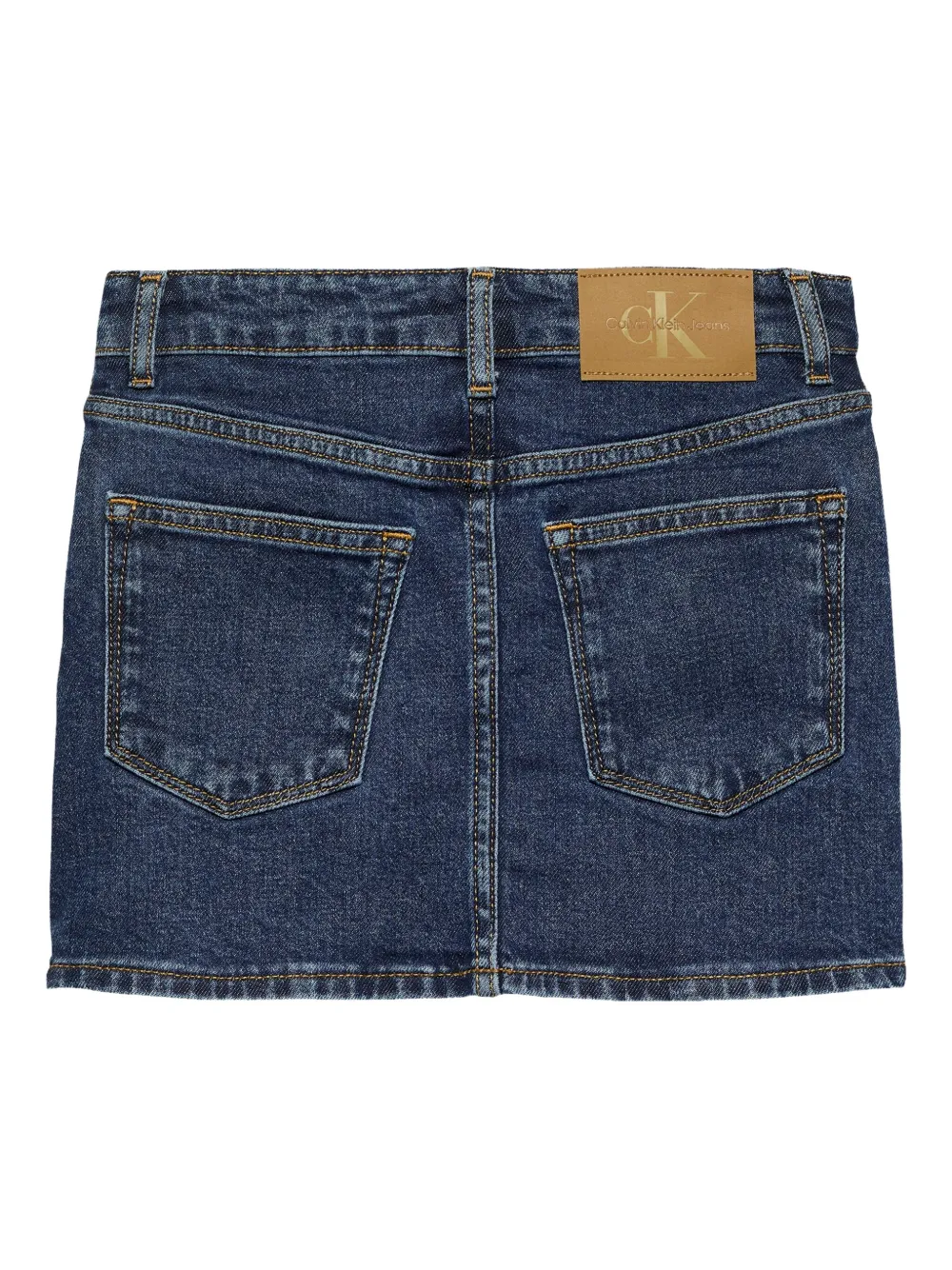 Calvin Klein Kids Spijkerrok met trekkoord Blauw