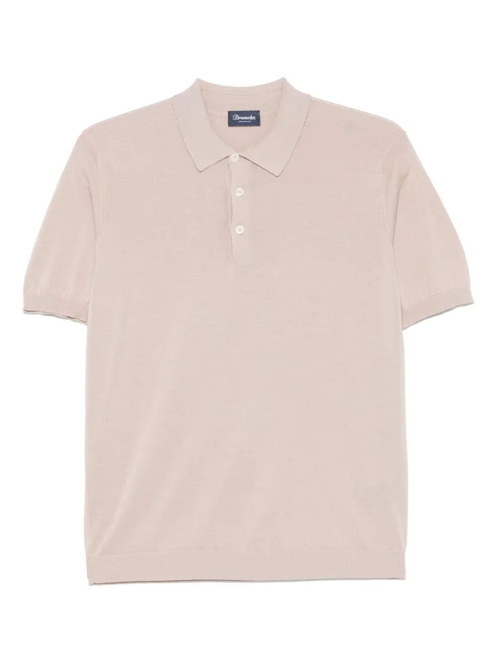 fine-knit polo shirt