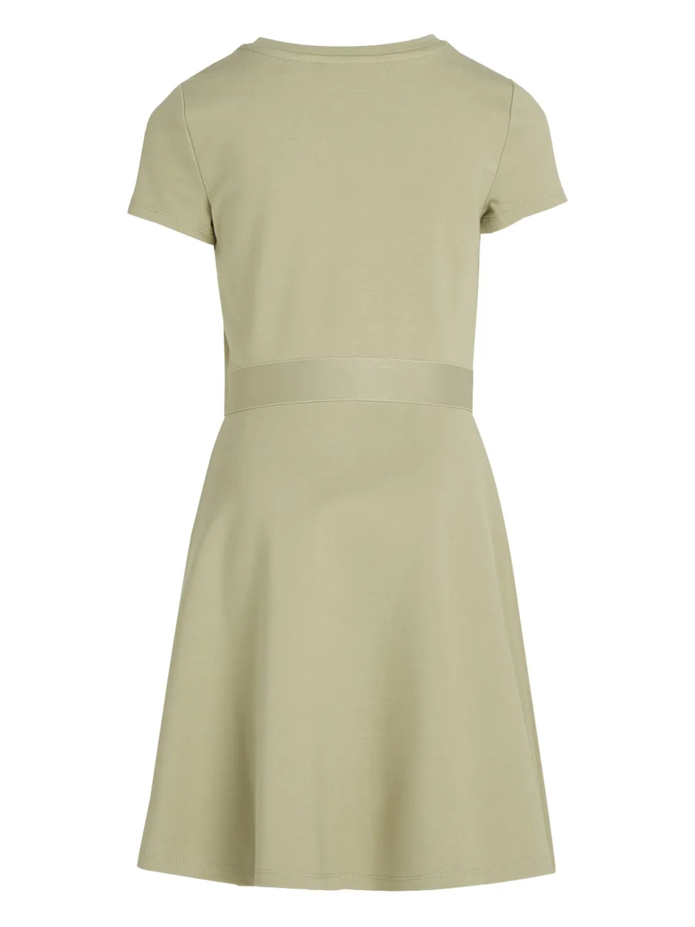 Calvin Klein Kids Flared jurk met logodetail Groen