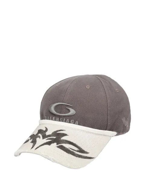 Balenciaga Patched logo-embroidered visor cap