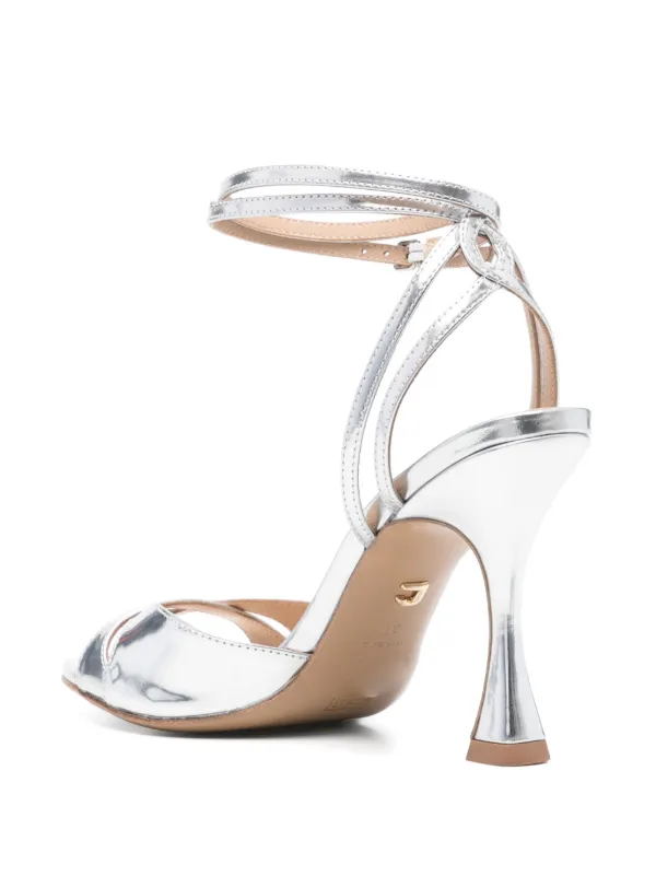 Lola Cruz Sandalias Con Tacón De 95 Mm Plateado FARFETCH ES