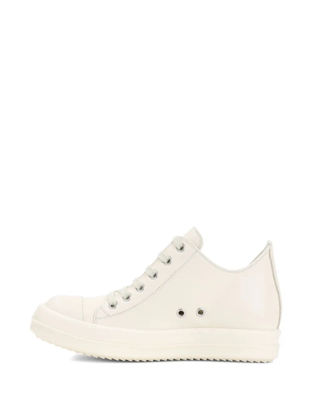 Rick Owens Leather Lace-up High-top Sneakers In Neutrals