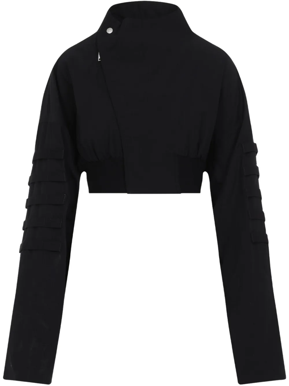 Rick Owens zipped cropped jacket Zwart