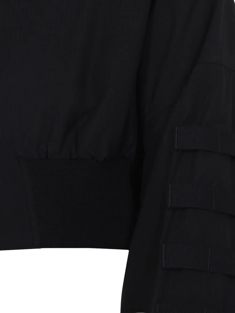  Rick Owens Zipped Cropped Jacket - Black 