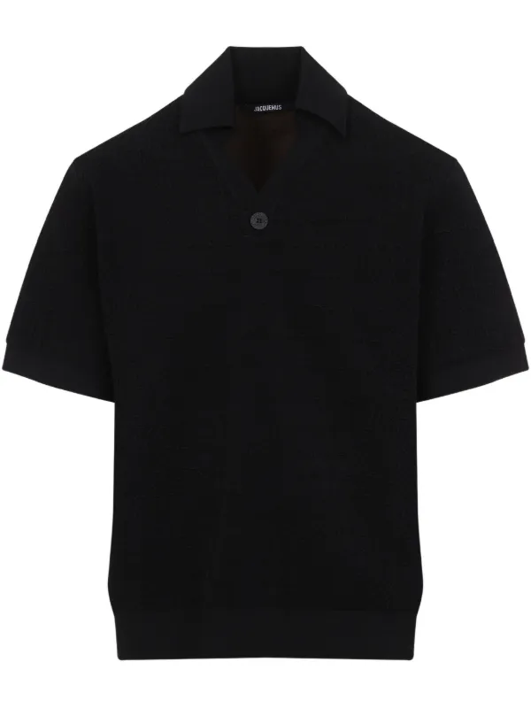 JACQUEMUS｜SHORT-SLEEVED PIQUE/COLLAR (LE POLO LIGA (255 JACQUEMUS Le Polo Liga knitted polo shirt | Harvey Nichols