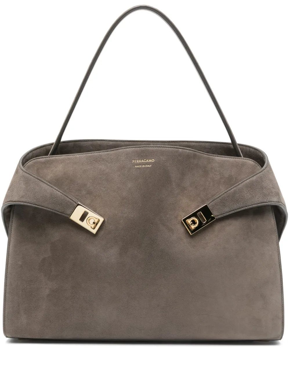 Ferragamo Hug ハンドバッグ - グレー Ferragamo Hug ハンドバッグ - グレー