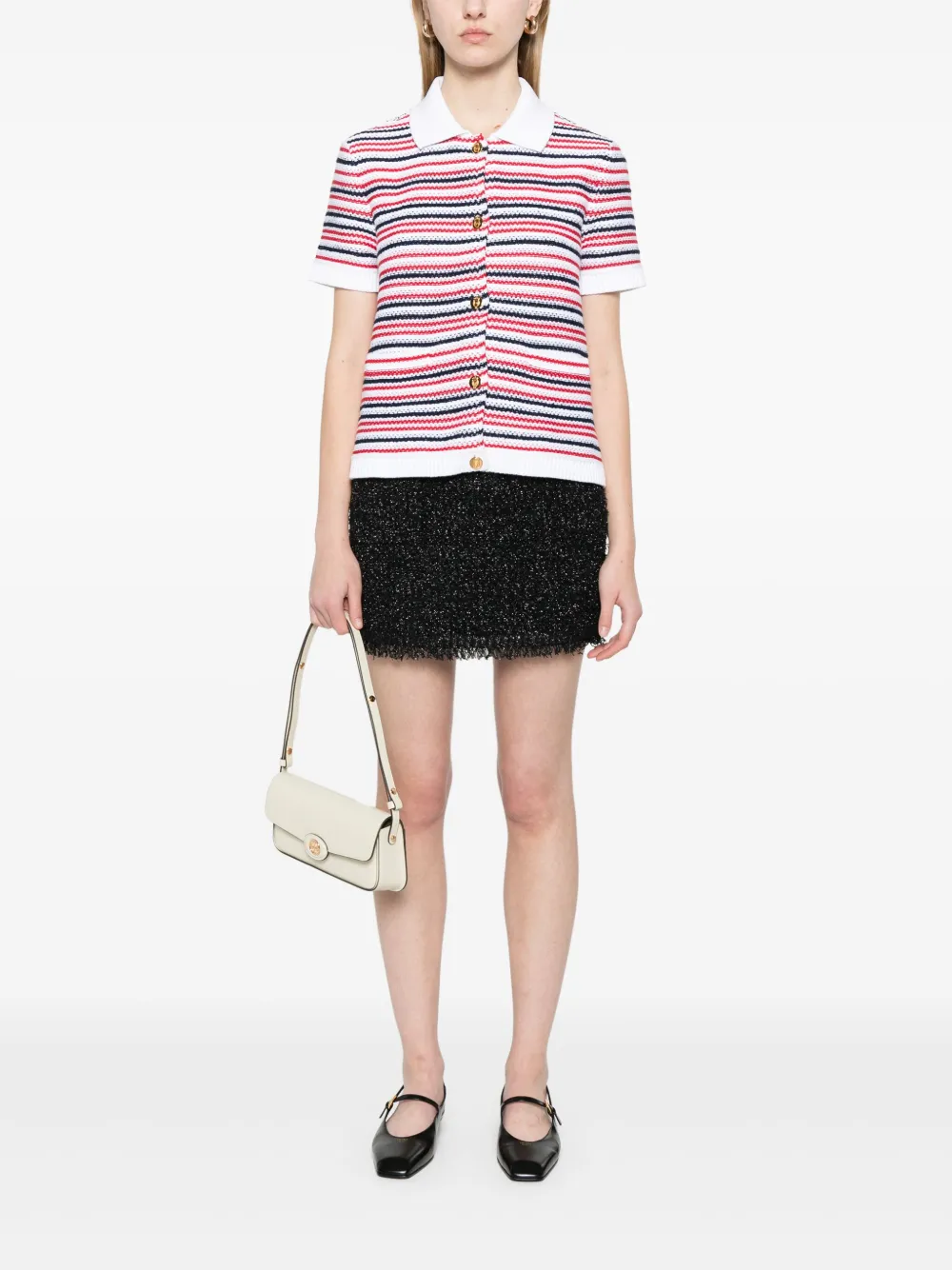 Gucci Gestreept blouse - Wit