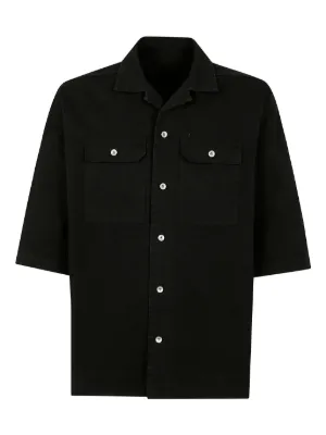 Courrèges Camisa Mangas Curtas | Preto | FARFETCH BR