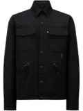 Moncler Grenoble logo-patch shirt jacket - Black