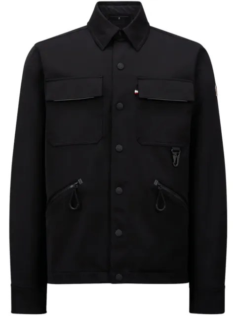 Moncler Grenoble logo-patch shirt jacket 