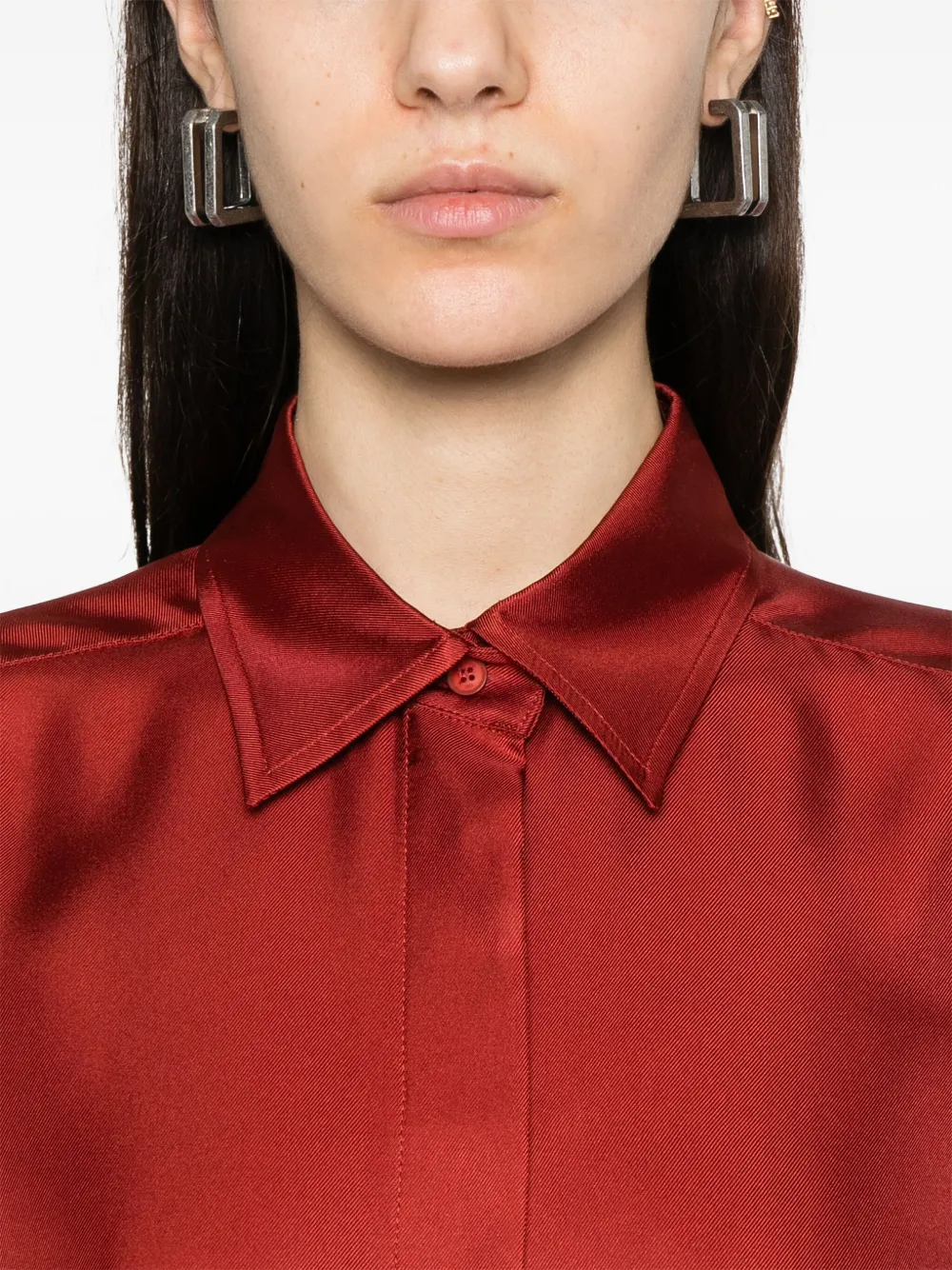 Max Mara Crusca midi-jurk Rood