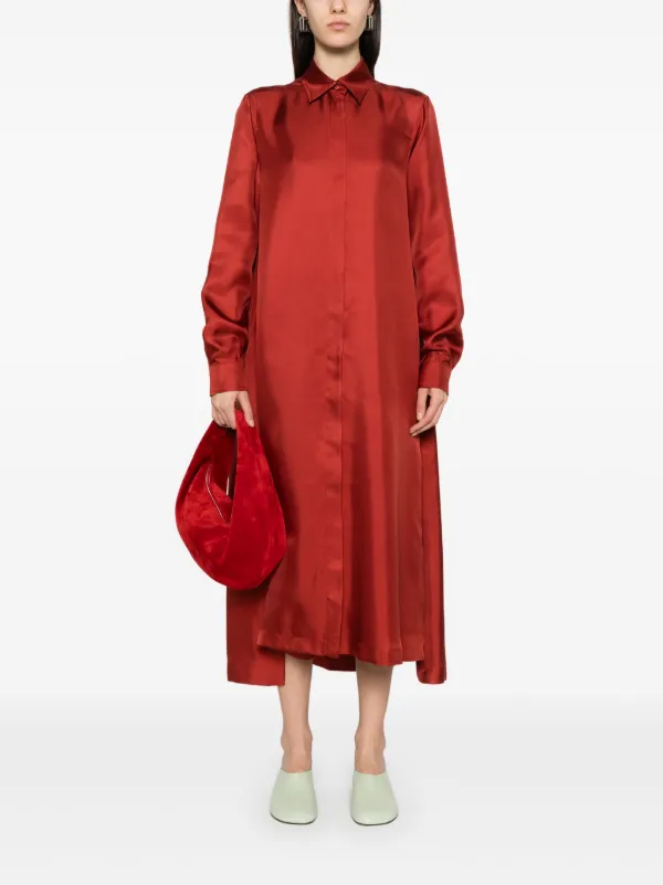 Max Mara Crusca Midi Dress Red FARFETCH MY