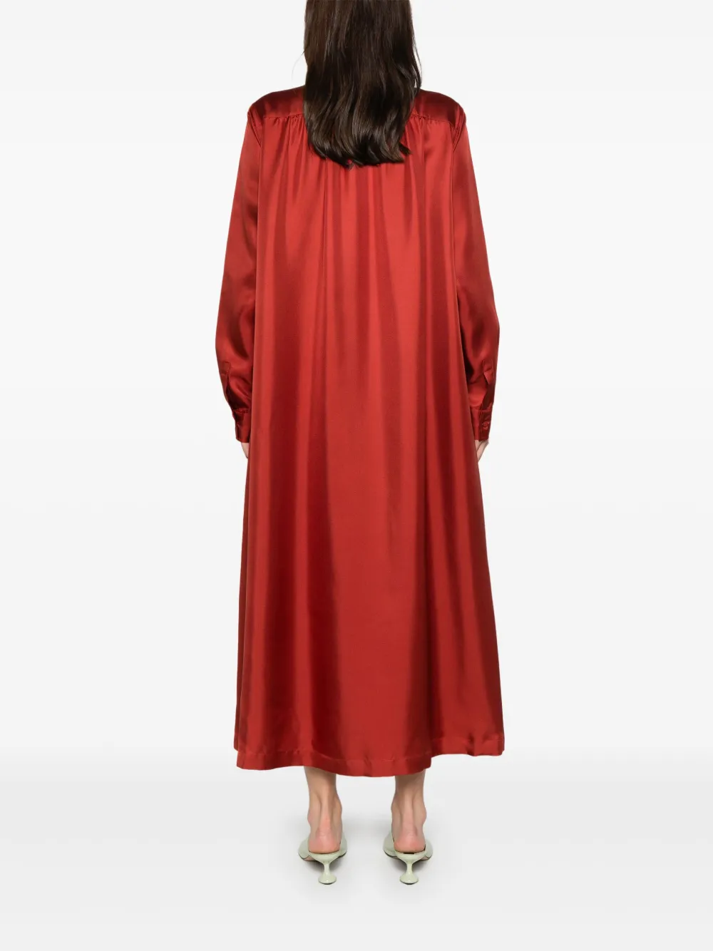 Max Mara Crusca midi-jurk Rood