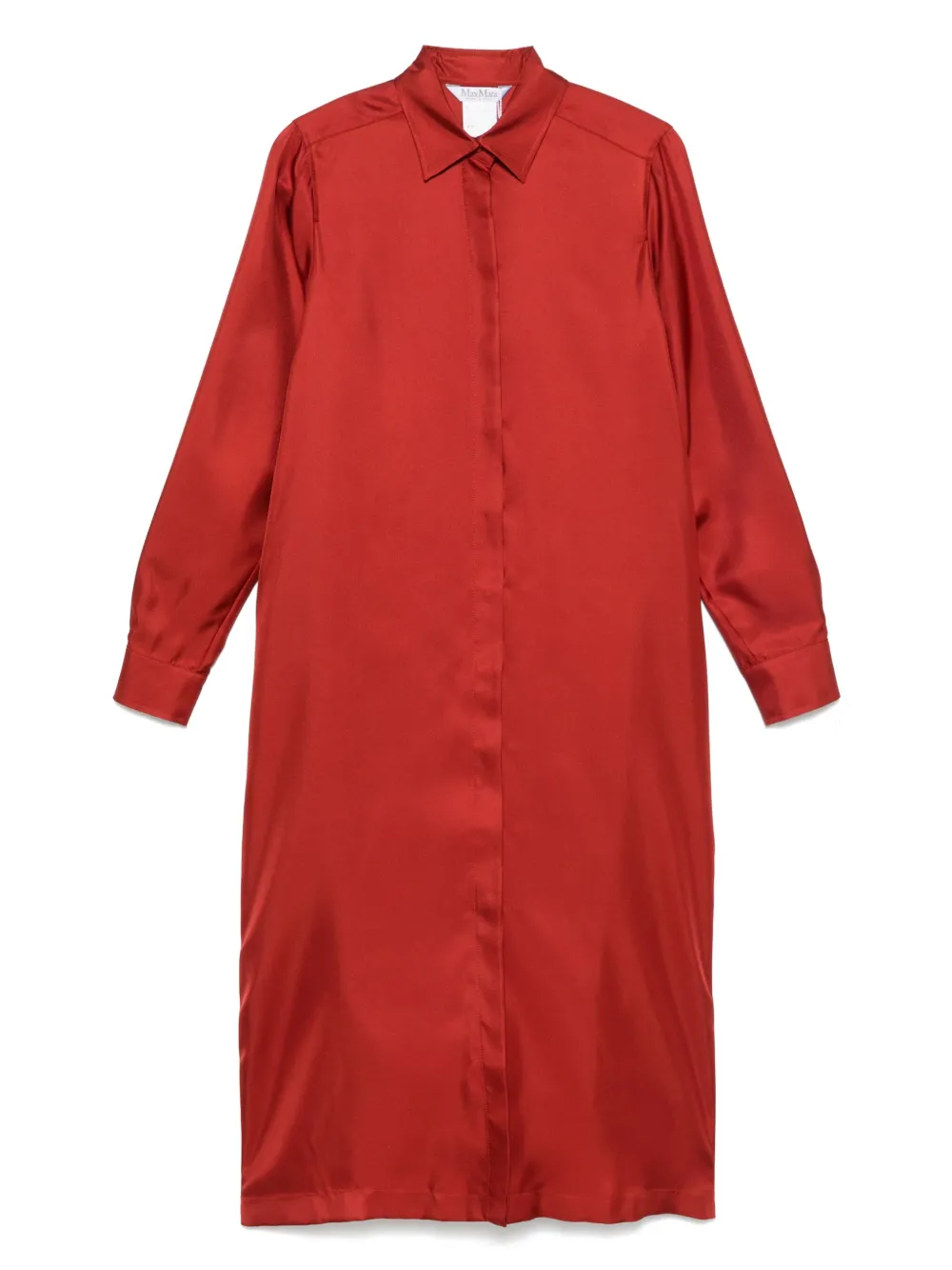 Max Mara Crusca midi-jurk Rood